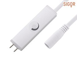LUXI LINK Touchdimmer with supply cable, stepless dimming, length 50cm, white
