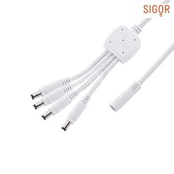 LUXI LINK 4-way distribution cable for parallel connection of max. 4 tracks, length 50cm, white
