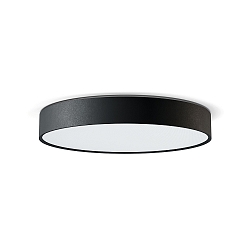 LED Aufbauleuchte DISC � 45cm, 120�, 17/22/30W, 3000/4000K, IP20, Ra90, schwarz