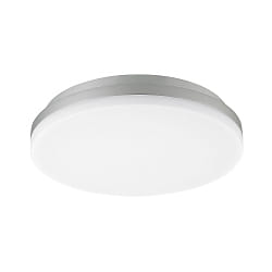 LED Deckenaufbauleuchte CIRCEL � 27cm, 10/16/22W, 3000/4000K, 1200-2800lm, IP54, mit Bewegungssensor, nicht dimmbar, silber