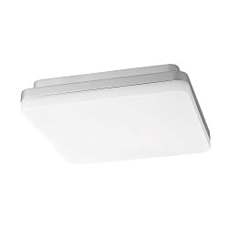 LED Aufbauleuchte SQUARE 27, 27cm, 120�, 10/16/22W, 3000/4000K, 1200-2800lm, IP54, silber