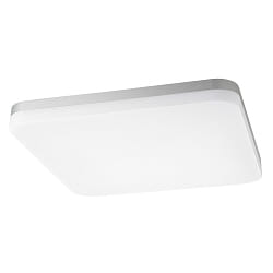 LED Aufbauleuchte SQUARE 40, 40cm, 120�, 18/22/28W, 3000/4000K, 2400-3600lm, IP54, silber