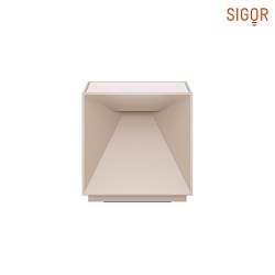 battery table lamp NUTALIS IP54, dune beige dimmable