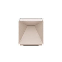 battery table lamp NUTALIS IP54, dune beige dimmable