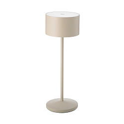 LED Akku Tischleuchte VELUNA, 1W, Flex-Mood, 2200K/2700K, 115/120lm, IP44, dimmbar, d�nenbeige