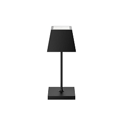 LED Akku-Tischleuchte NUINDIE MINI USB-C, 25cm, 2,2W, Flex-Mood, 2200K/2700K, IP54, 168/197lm, Ra85, eckig, nachtschwarz