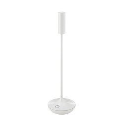 LED Akku-Tischleuchte NUCANDLE 31 cm 1,6W 2700K, 180lm, IP54, Ra85, weiß,glänzend