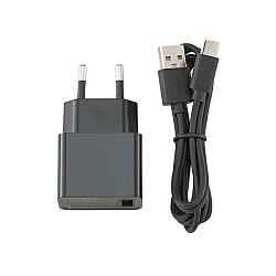 Ladekabel NUINDIE, USB-C Netzteil 5V/1A, 1,2m, IP20, schwarz