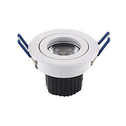 LED Downlight module ARGENT, 9W, 600lm, 3000K, 36�, dimmable, white
