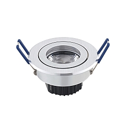 LED Downlight module ARGENT, 6W, 365lm, 3000K, 36�, dimmable, brushed alu