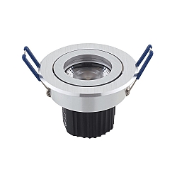 LED Downlight module ARGENT, 9W, 600lm, 3000K, 36�, dimmable, brushed alu