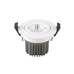 LED Einbau-Downlight DILED 68, IP20, � 8.5cm, 10W 2700K 640lm 36�, dimmbar, schwenkbar, wei�
