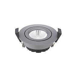 LED Einbau-Downlight DILED 68, IP30, � 8.5cm, 6W 2700-2100K 360lm 36�, CRi 95, Dim-2-Warm, schwenkbar, anthrazit