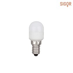 LED ECOLUX BIRNE für Kühlschränke , 230V, Ø 2.5cm / L 5.9cm, E14, 1.8W 2700K 144lm 240°, Opal