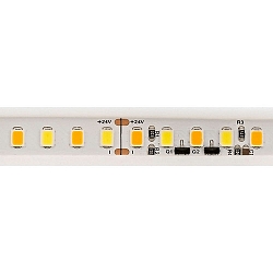 LED Streifen DIM-TO-WARM, 5m, 10W/m, 24V, 2200-5000K, 240LED/m, IP67