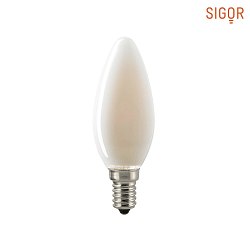 LED Filamentlampe KERZE, 230V, Ø 3.5cm / L 9.7cm, E14, 2.5W 2700K 250lm 300°, dimmbar, Matt