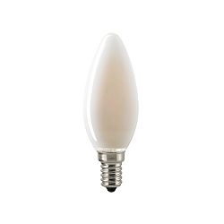 LED Filamentlampe Kerze, 4,5W, E14, 470lm, 2700-2200K, Dim-To-Warm, matt