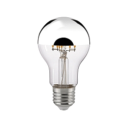 LED Kopfspiegellampe NORMALE E27 7W 2700K 600lm IP20 dimmbar, silber