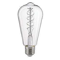 LED Filament Edisonlampe Slim 4,8W, E27, 2700K 350lm IP20 dimmbar, klar