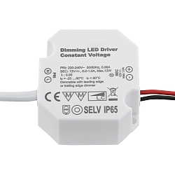 Netzteil POWERLINE MICRO TRIAC, 12W, 24V DC, 0,08A, IP65, 50x48x24mm, wei�