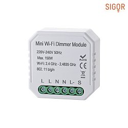 shaire WIFI Dimmer für Unterputzdosen, 220-240V, IP20, 2 Kanal An/Aus, max. 150W LED, zum Anschluss an bestehende Taster