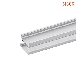 Alu mounting track 15 - for LED Strips up to 1.55cm width, for wall and ceiling mounting, length 100cm