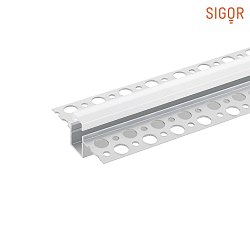 Unterputzprofil 10 - für LED Strips bis 1.05cm Breite, randlos, inkl. matter bündiger Abdeckung, Länge 100cm