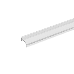 Profilabdeckung zu Einbauprofil 12 flach, Wandprofil Up and down 12, Wandprofil Up or down 12, L�nge 100cm, b�ndig, opal