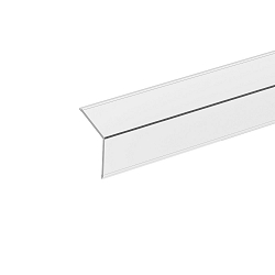 Profilabdeckung zu Eckprofil 10, L�nge 100cm, eckig, opal