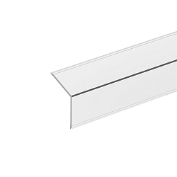 Profilabdeckung zu Eckprofil 20, L�nge 200cm, eckig, opal