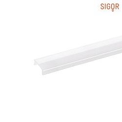 Cover for Recessed profile FLAT / Wall profile UP OR DOWN 12 / UP & DOWN 12 / Recessed profile FLAT, flush, length 200cm, opal