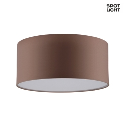 Ceiling luminaire JOSEFINA, 2x E27, 28cm, white cover, brown