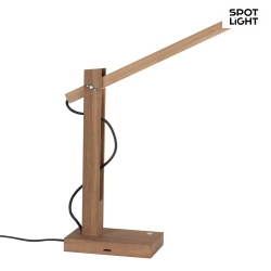 LED table luminaire  TUKAN, 5.5W 3000K 490lm, oiled oak / anthracite