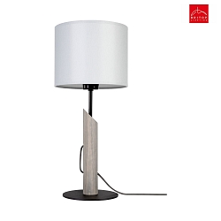 table lamp COLETTE GRAU E27 IP20, grey, pine stained, black 