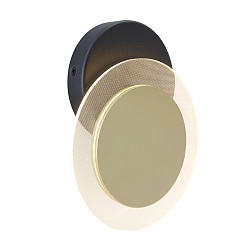 LED Wand- und Deckenleuchte LIDO, indirekt, mit Loch-Diffusor, 8W 2700K 700lm, CRi >90, verstellbar, dimmbar, gold matt