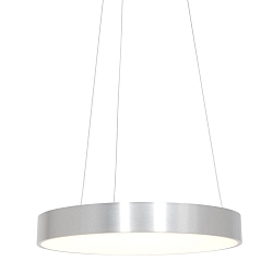 pendant luminaire RINGLEDE - � 48CM large, round, direct / indirect IP20, silver brushed dimmable