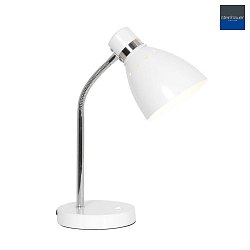 table lamp SPRING tiltable E27 IP20, white 