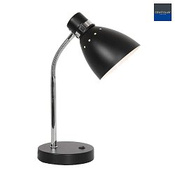table lamp SPRING tiltable E27 IP20, black 