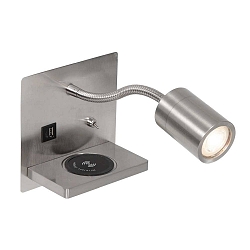 LED Wandleuchte UPROUND, 1-flammig, USB, GU10, 4,9W, 2700K, P20