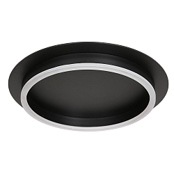 ceiling luminaire RINGLUX 1 flame IP20, black dimmable