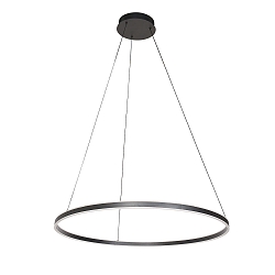 LED Pendelleuchte RINGLUX Up/Down, � 80cm, 2x30W, 2700K, 5400lm, IP20, CRI>90, dimmbar, schwarz