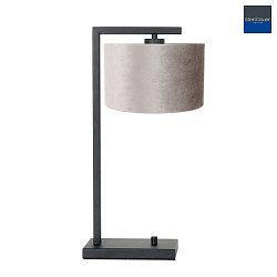 table lamp STANG down, with switch, with shade, with plug E27 IP20, black matt dimmable