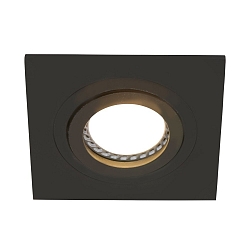 Einbauleuchte P�LITE SPOT, IP20, eckig, 10x10cm, GU10 max. 40W,  schwenkbar, schwarz matt
