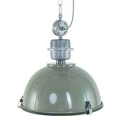 Pendelleuchte BIKKEL, � 42cm, E27 max. 60W, Abdeckung satiniert / Metall-schirm, gr�n