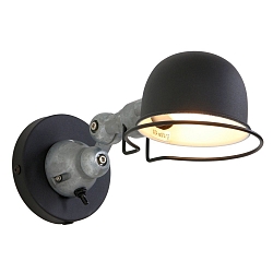 Wandleuchte DAVIN, E14, mit Euro-Stecker + Schalter am Wandanschluss, dreh- und neigbar