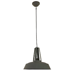 Pendelleuchte EDEN, � 42cm, E27, mit Textilkabel, grau matt