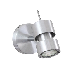 Aufbau-Strahler NATASJA, 1-flammig, inkl. GU10 LED 4.5W 2200-2700K 350lm (Dim To Warm), dreh- und neigbar, stahl geb�rstet