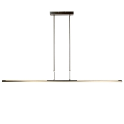 Steinhauer Pendant luminaire ZELENA LED, 3 flames, L:150cm, silver