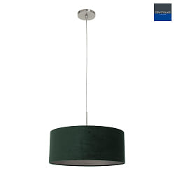 pendant luminaire SPARKLED LIGHT cylindrical, with shade E27 IP20, steel brushed dimmable