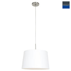 pendant luminaire SPARKLED LIGHT with shade, conical E27 IP20, steel brushed dimmable
